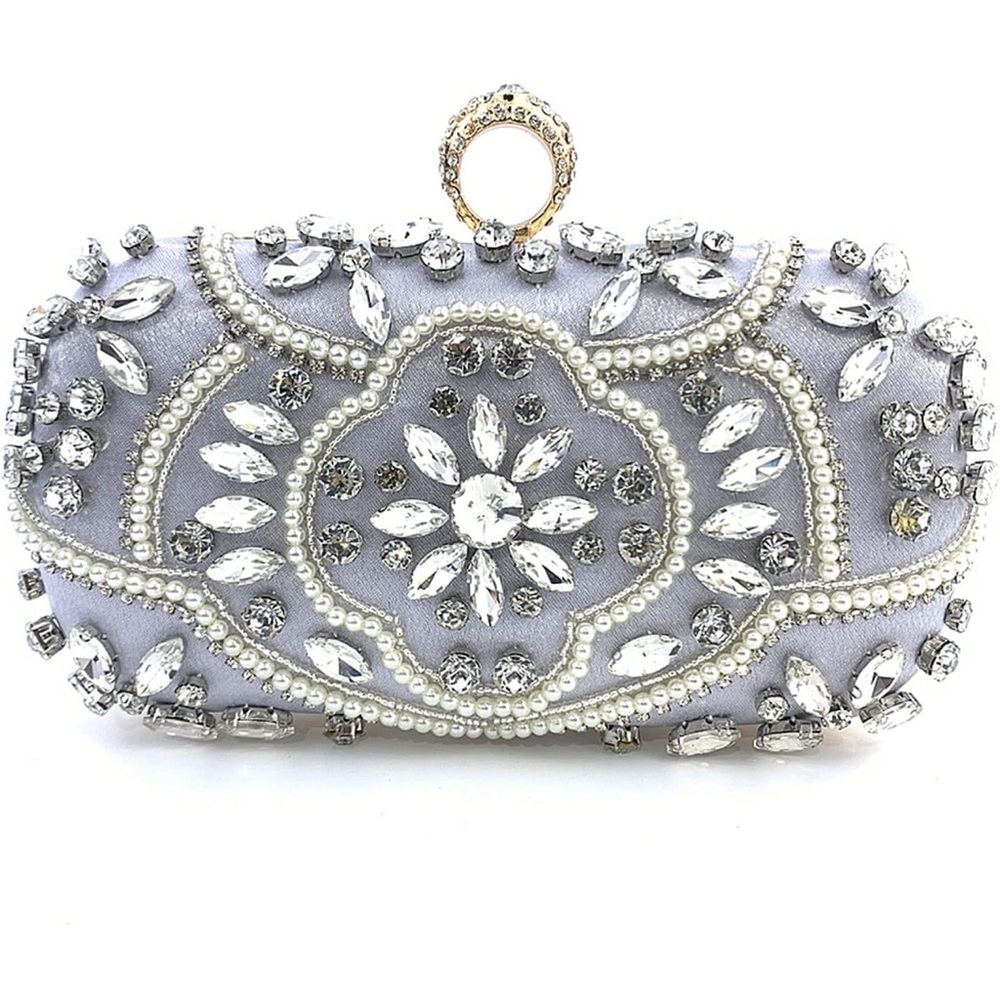 Flavia‎ Silver Bridal Handbag